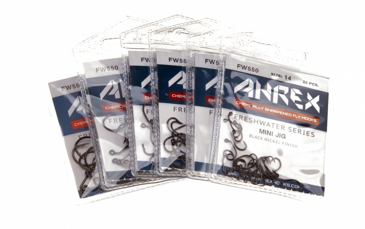 Ahrex Fw550 Mini Jig Barbed #6 Trout Fly Tying Hooks